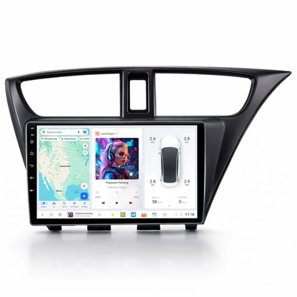DUDU7 Honda Civic 2012-2017 Head Unit Car Stereo | Apple CarPlay & Android Auto