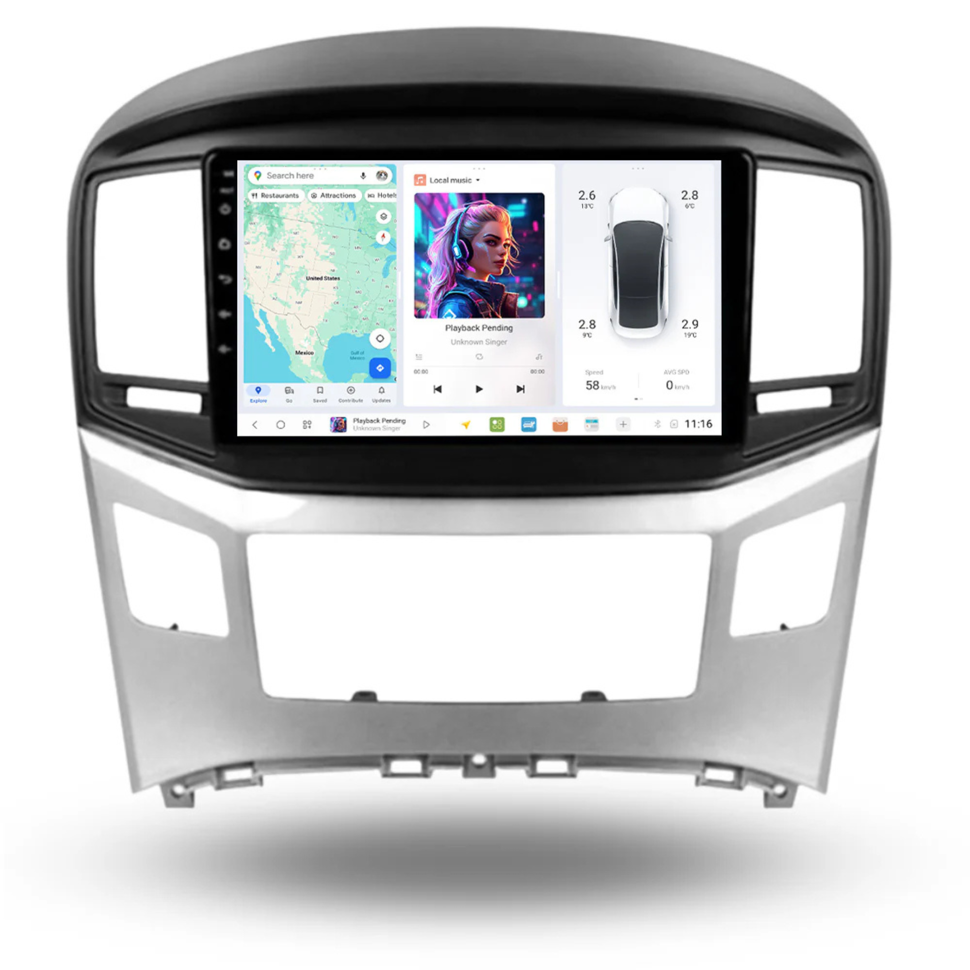 DUDU7 Hyundai i800 2015-2021 Head Unit Car Stereo | Apple CarPlay & Android Auto