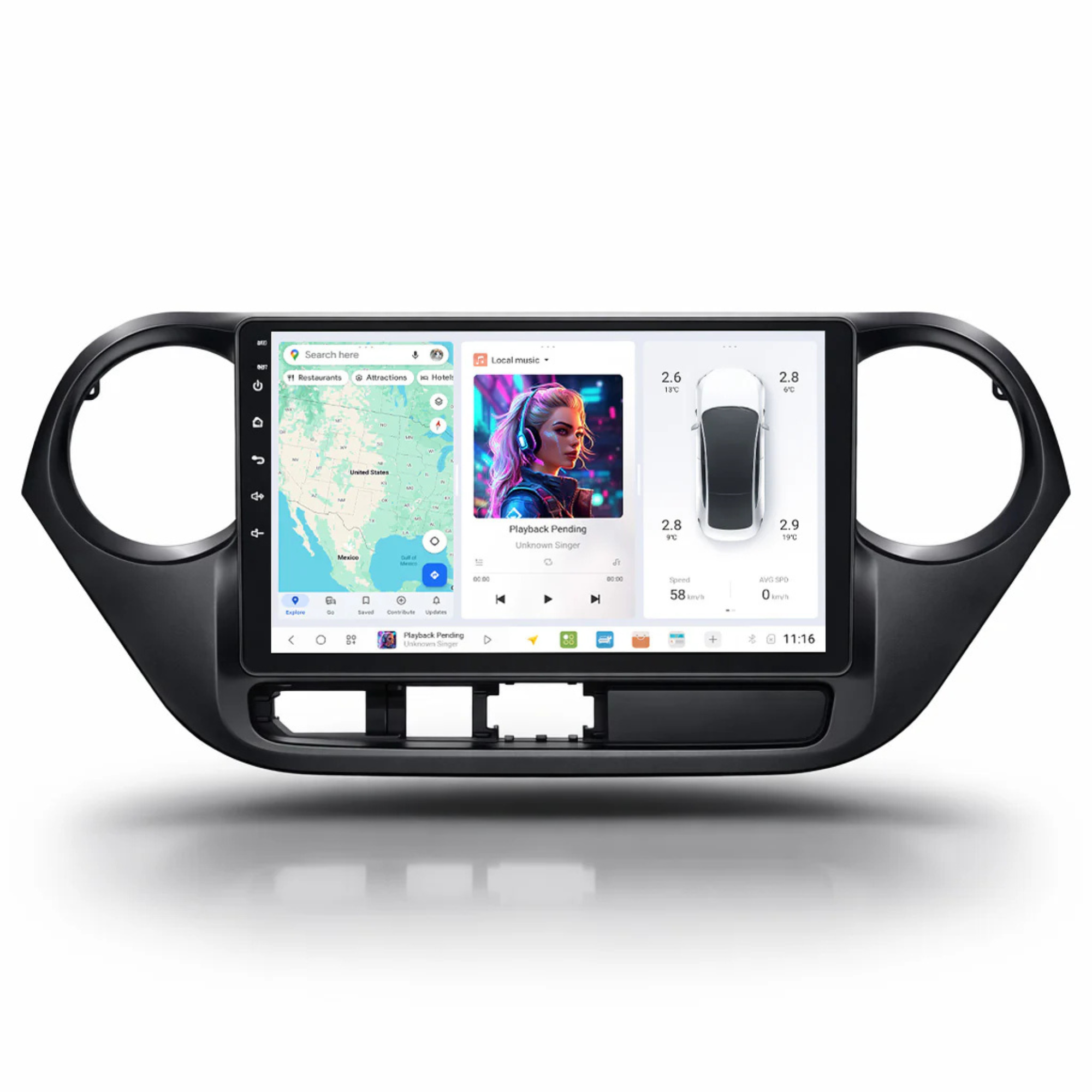 DUDU7 Hyundai i10 2013-2019 Head Unit Car Stereo | Apple CarPlay & Android Auto