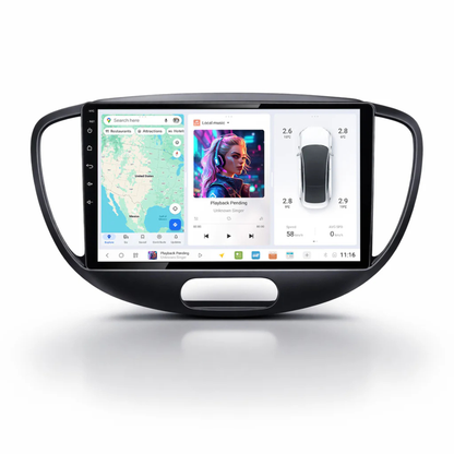 DUDU7 Hyundai i10 2007-2013 Head Unit Car Stereo | Apple CarPlay & Android Auto
