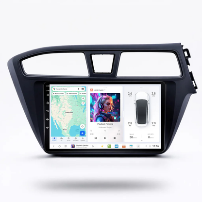 DUDU7 Hyundai i20 2014-2019 RHD Head Unit Car Stereo | Apple CarPlay & Android Auto